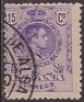 Spain 1909 Alfonso XIII 15 CTS Violet Edifil 270. 270 u. Uploaded by susofe